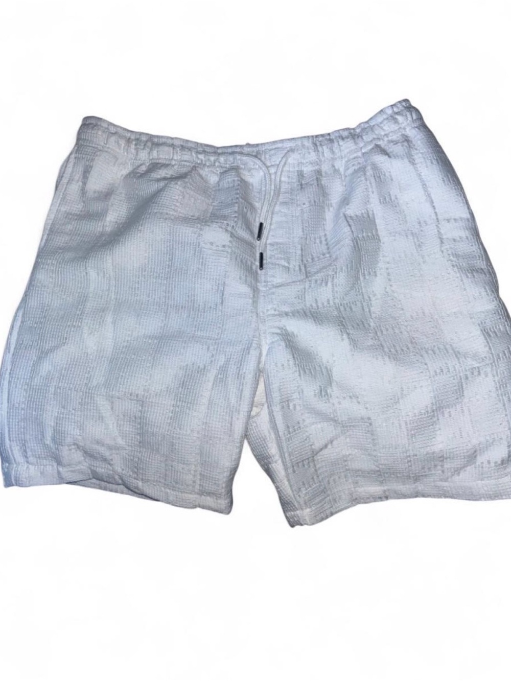 TRIUMPH TRAGEDY COTTON
White Drawstring Elastic Waist
Men's Casual Shorts XL NWT